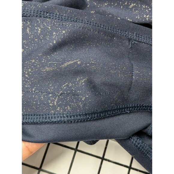 Nike Dri Fit Leggings Women Size M Mesh Panel Sparkle Athleisure Athletic Sporty - Picture 3 of 9